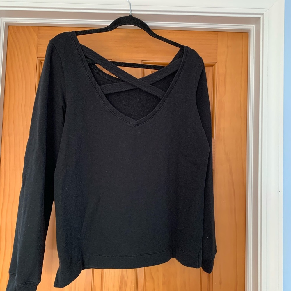 Aerie cross back crewneck